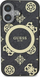 Mbrojtëse telefoni Guess IML 4G Peony MagSafe, për iPhone 16, e zezë