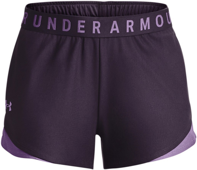 Спортски шорц Under Armour Play Up 3.0 за жени, полиестер, еластичен појас, темно виолетова