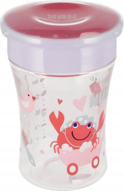 Gotë për fëmijë NUK Magic Cup, 230ml, e kuqe