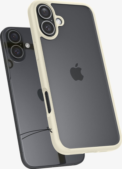 Маска за телефон Spigen Ultra Hybrid, за iPhone 16 Plus, безвучна беж