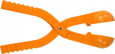 Mjet për toptha bore Leantoys, plastik, 35 cm, portokalli