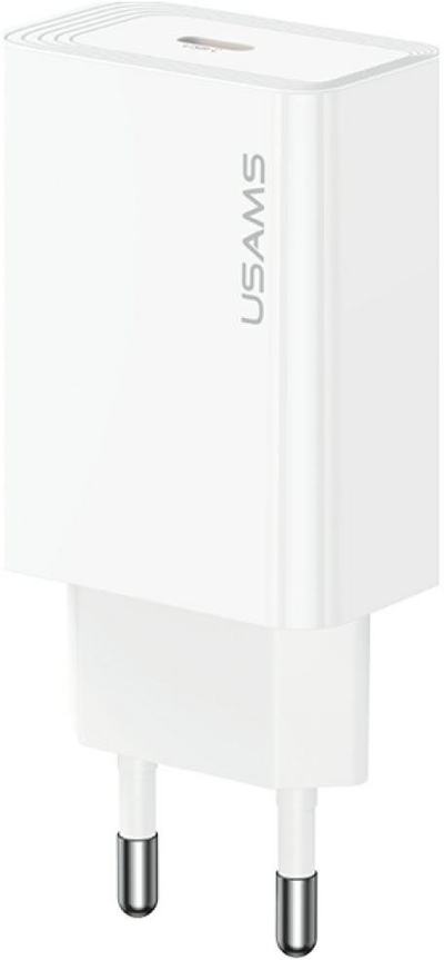 Полнач за мрежа USAMS T69, 30W, USB C, бел