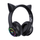 Kufje gaming ONIKUMA B19, Bluetooth, LED RGB, me veshë mace, të zeza