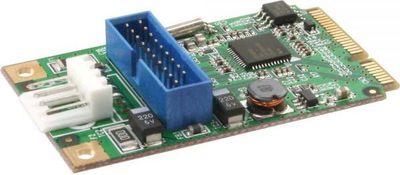Kartë zgjerimi InLine Mini PCIe Controller 66900, 2x USB 3.0, 19 pin