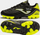 Këpucë futbolli Joma Toledo Junior FG, fëmijë, terren i fortë, e zezë me neon