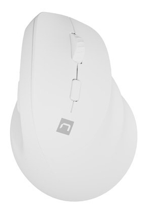 Maus vertikal wireless Natec Crake 2, Bluetooth 5.2, 2400 DPI, i bardhë