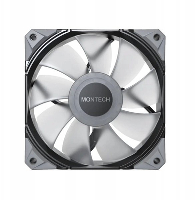 Вентилатор за куќиште Montech E28 ARGB, 120mm, ARGB осветлување, црн