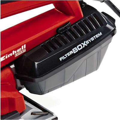 Lëmues orbital Einhell TE-OS 2520 E, 250W, me kuti pluhuri, i kuq