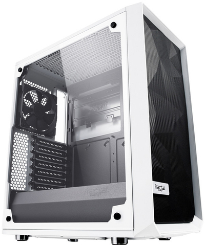 Kasë kompjuteri Fractal Design Meshify C, me xham, e bardhë