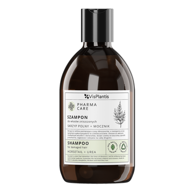 Shampo për flokë të dëmtuar Vis Plantis Horsetail + Urea, 500ml