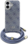 Këllëf telefoni Guess GUHCP16SHC4SEB për iPhone 16 6.1", hardcase, me rrip crossbody, blu