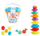 Set lodrash edukative Moni Sorter Bucket, 16 pjesë, shumëngjyrëshe