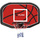 Kosh basketbolli Pure2Improve, i lëvizshëm, lartësi 1.90-3.40 m, i zi me të kuqe