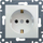 Prizë Hager Lumina Schuko WL1050, 16A, 250V, e bardhë