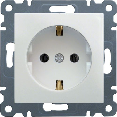 Prizë Hager Lumina Schuko WL1050, 16A, 250V, e bardhë