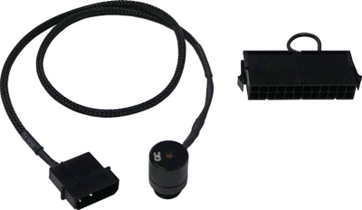 Fitting me lazer Alphacool Eiszapfen, G1/4, konektor 4 pin Molex, i argjendtë