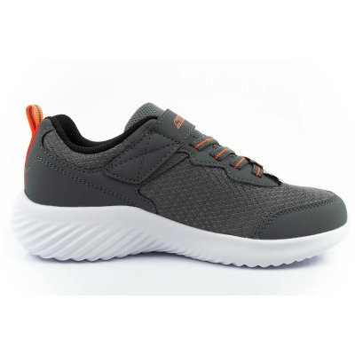 Atlete për kalamaj Skechers Bounder Techrox Heather, rrjetë sintetike, shollë me amortizim, gri