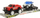 Set lodrash Adar makinë off-road me rimorkio dhe quad, PVC, 43.5x13.5x12 cm, shumëngjyrësh