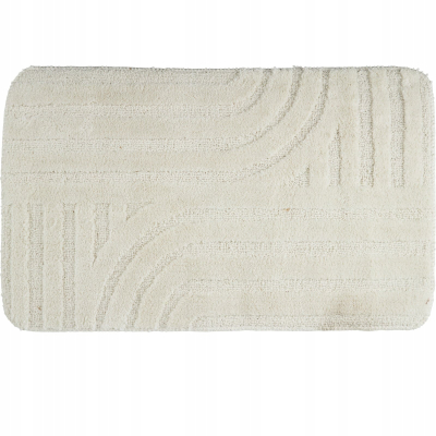 Tapet banjoje mikrofibër, 45x75cm, antirrëshqitës, beige