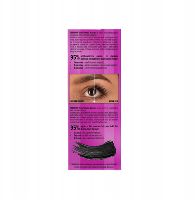 Maskarë Wibo Sexproof Mascara, 8g, e zezë
