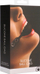Top goje BDSM Ouch Silicone Ball Gag, silikon, me rripa që rregullohen, i zi