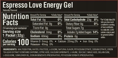 Xhel energjie GU Energy Gel, 32g, 100 kalori, Espresso Love