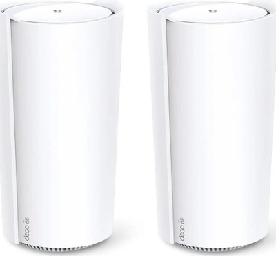 Sistem mesh Wi‑Fi TP-Link Deco XE200, Wi‑Fi 6, për tavolinë, i bardhë