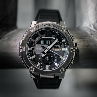 Orë pë meshkuj Casio G-Shock Premium GST-B300B-1AER, e zezë