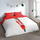Set jorganmbulese Pure SANTA, 200x200/220 cm, me stil natal, e kuqe me të bardha