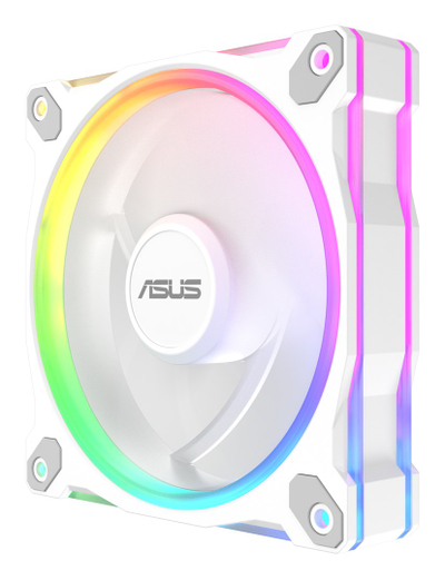 Ventilator kase ASUS Prime MR120, 120mm, ARGB, i bardhë, set 3 copë