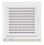 Grilë ventilimi Vents EL140A, 140x140 mm, flanxhë 100x100 mm, e bardhë