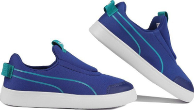 Atlete për kalamoj Puma Courtflex V2 Slip On PS, pa lidhëse, numri 31.5, blu
