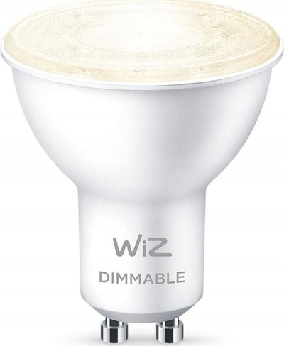 Llampë e zgjuar WiZ GU10, LED 4.9W 345lm, Wi‑Fi, dritë e ngrohtë 2700K