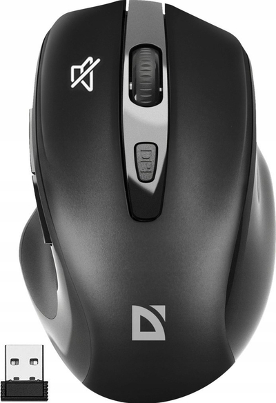Maus pa kabllo Defender Prime MB-053, 1600 DPI, USB 2.4 GHz, i zi
