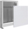 Dolap i fshehtë për kolektor Gorgiel SGPW-3, 715x700-790x110-175 mm, i bardhë