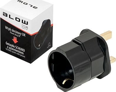 Adapter prizë Blow EU në UK, 3000W, i bardhë