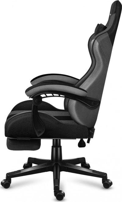 Karrige gaming Huzaro Force 4.7, mekanizëm lëkundës, këmbëzare, gri