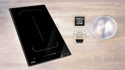 Plitë me induksion MPM 30-IM-09, Zona Flex, funksion Booster, e zezë
