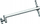 Krah zgjatues për ndriçim Avenger F600, 2x spigot 16mm, 38 cm, ngjyrë argjendi