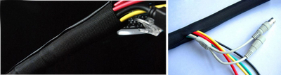 Organizues kabllosh VivoLink Flexible CableSock, diametër 38mm, gjatësi 25m, i zi