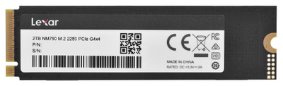 SSD диск Lexar NM790, 2TB, M.2 PCIe Gen4x4