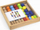 Loja druri Viga Toys Wooden Figures Balance Game, 46 copa, me kartela modeli, shumëngjyrëshe