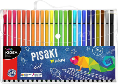 Set markera Derform KIDEA 244186, 24 ngjyra, me kuti plastike