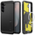 Këllëf telefoni Spigen Tough Armor MagFit, 6.7", me këmbicë mbrapa, i zi