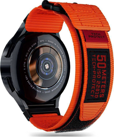 Rrip ore Tech-Protect Scout Pro, për Samsung Galaxy Watch 4 5 5 Pro 6 7 FE, najlon, portokalli