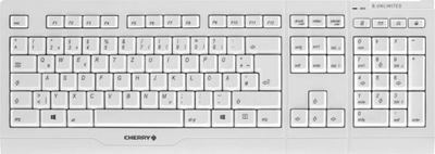 Komplet tastierë dhe maus CHERRY B.Unlimited 3.0, wireless 2.4 GHz, AZERTY, i bardhë e zi