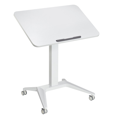 Tavolinë mobile për laptop Maclean MC-453W, 80x52 cm, rregullim pneumatik i lartësisë, e bardhë