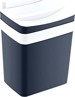 Висечки кантa за отпад без педала, 4L, со капак, беж