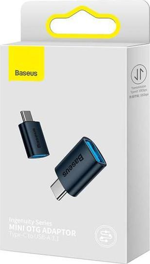 Адаптер OTG Baseus Ingenuity ZJJQ000003, USB C во USB 3.1, 10 Gbps, сина