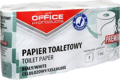 Letër higjienike OFFICE PRODUCTS Premium, 3 shtresa, 150 fletë, e bardhë